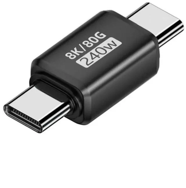 Main image of USB C Extender Adapter,USB 5.0 Type C Male to Male Adapter Support 80Gbps Data Transfer PD 240W Fast Charging 16K/8K/5K Video Output