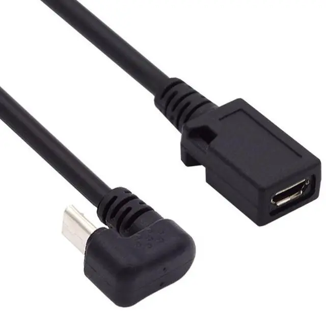 Main image of Micro USB Cable Micro USB 2.0 5Pin Male to Female Data Extension Cable U Shape Angled