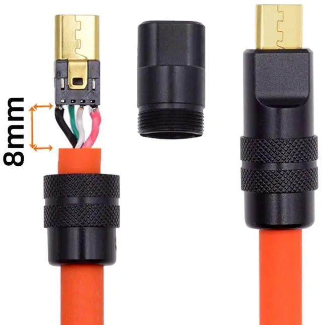 Alt view image 4 of 7 - Micro USB DIY Connector Aluminum Alloy Micro USB 2.0 5Pin Male Plug Port Repair Replacement Solder Adapter for OD 4.0-6.0mm Cable