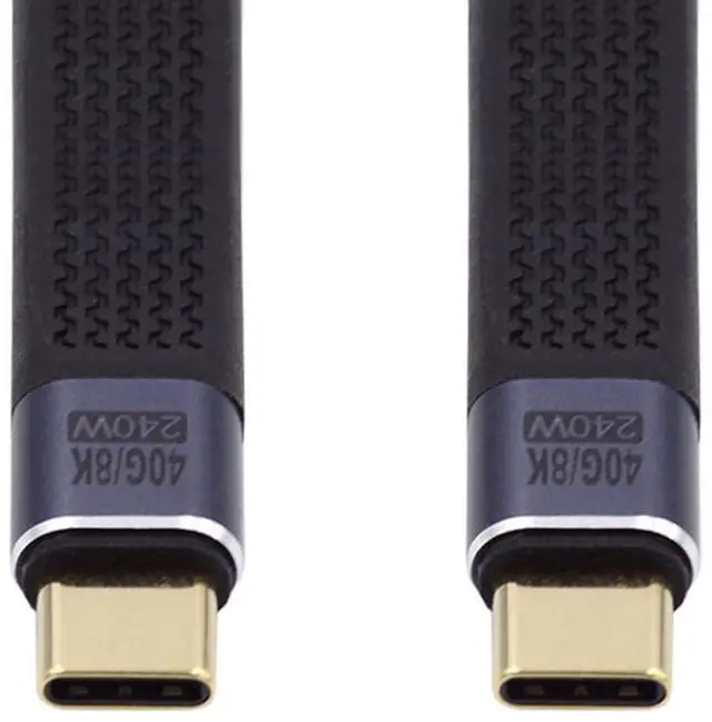 Main image of USB C Cable USB4 USB Type C 40Gbps PD 240W 100W 8K Flat Slim FPC Data Charge Extension Cable 13cm