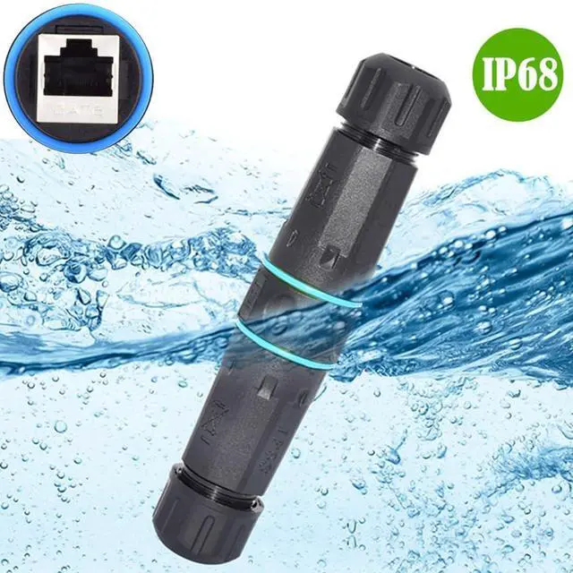 Alt view image 2 of 7 - RJ45 Waterproof Coupler,IP68 CAT6 RJ45 Female to Female Outdoor Ethernet Cable Extension Waterproof Adapter