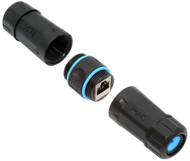 Main image of RJ45 Waterproof Coupler,IP68 CAT6 RJ45 Female to Female Outdoor Ethernet Cable Extension Waterproof Adapter