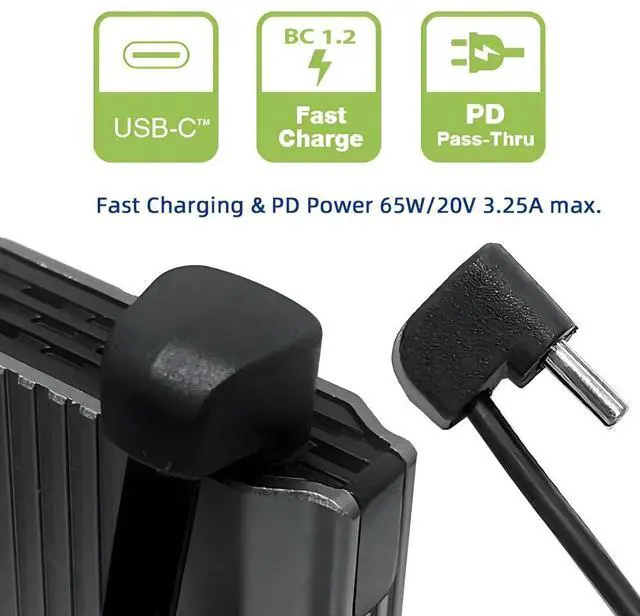 Alt view image 2 of 7 - 2.5 Inch USB C Short Flat Cable,USB 2.0 Type C Male to Female 180 Degree Angled PD 65W Fast Charge Data Extension Cable 64MM