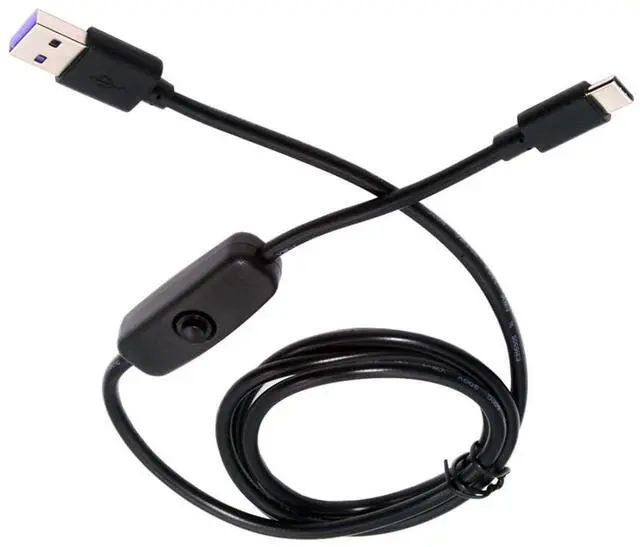 Main image of USB Power Switch Extension Cable USB 2.0 Male to USB C Male with On/Off Power Switch Button DC 5V Power Extension Cable 1.0M