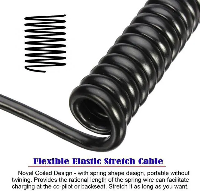 Alt view image 7 of 7 - USB 3.0 Coiled Cable,USB 3.0 Male to Male High Speed Data Transfer Charging Cable 3.28FT for Phone/Laptop/USB Flash Drive