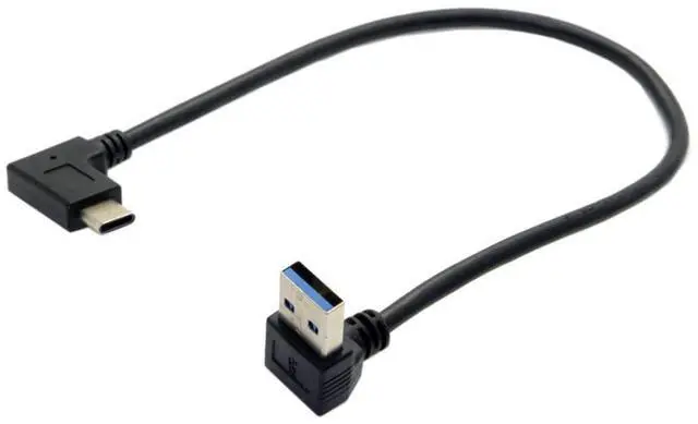 Main image of USB 3.0 to USB C 90 Degree UP Angled Data Extension Cable for Tablet Mobile Phone Hard Disk Drive 30cm