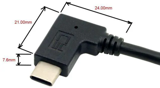 Alt view image 2 of 7 - USB 3.0 to USB C 90 Degree Down Angled Data Extension Cable for Tablet Mobile Phone Hard Disk Drive 30cm