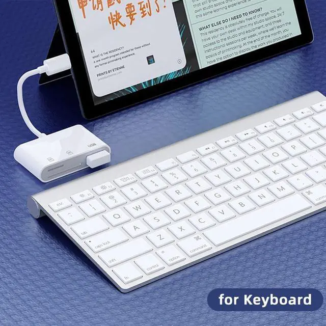 Alt view image 6 of 7 - 3 in 1 USB C to USB 2.0 TF Micro SD SDXC SDHC Card Reader Adapter 480Mbps Compatible with Laptop Tablet Phone