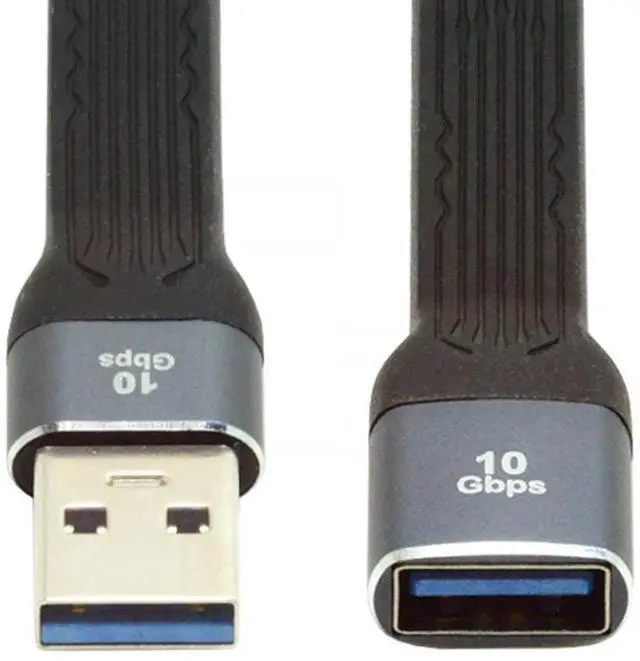 Main image of USB 3.0 Short Cable,USB 3.1 3.0 Type A Male to Female Extension Flat Slim FPC Data Cable 13cm 10Gbps for Laptop & Desktop