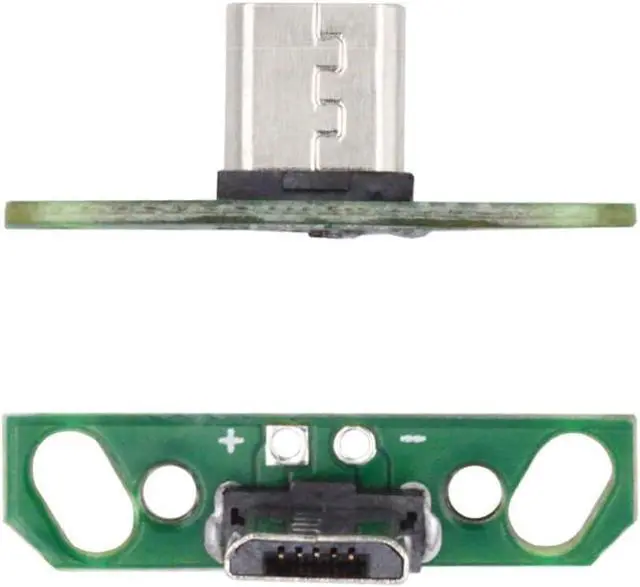 Alt view image 6 of 7 - 5 Pack USB 2.0 DIY Connector,Micro USB 2Pin Male Plug Port Repair Replacement Solder Adapter