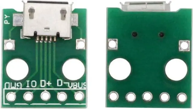 Alt view image 7 of 7 - 5 Pack USB 2.0 DIY Connector,Micro USB 6Pin Female Socket Port Repair Replacement Solder Adapter with Flange