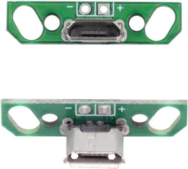 Alt view image 6 of 7 - 5 Pack USB 2.0 DIY Connector,Micro USB 2Pin Female Socket Port Repair Replacement Solder Adapter with Flange