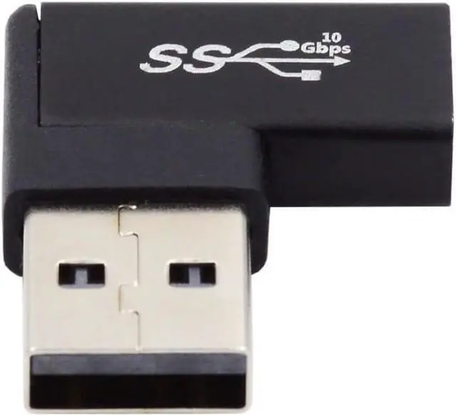 Alt view image 5 of 6 - USB C to USB 3.0 Connector Flat 90 Degree Right Angled Data Adapter