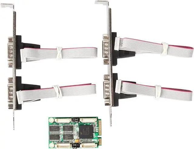 Alt view image 5 of 7 - Mini PCIe to 4-Port RS232 Serial Card, Industrial-Grade DB9 COM Expansion Adapter  Mini PCI Express to RS-232 Converter, -40°C~+85°C Working Temperature