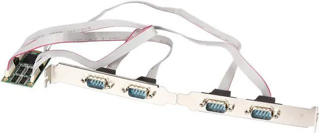 Alt view image 6 of 7 - Mini PCIe to 4-Port RS232 Serial Card, Industrial-Grade DB9 COM Expansion Adapter  Mini PCI Express to RS-232 Converter, -40°C~+85°C Working Temperature