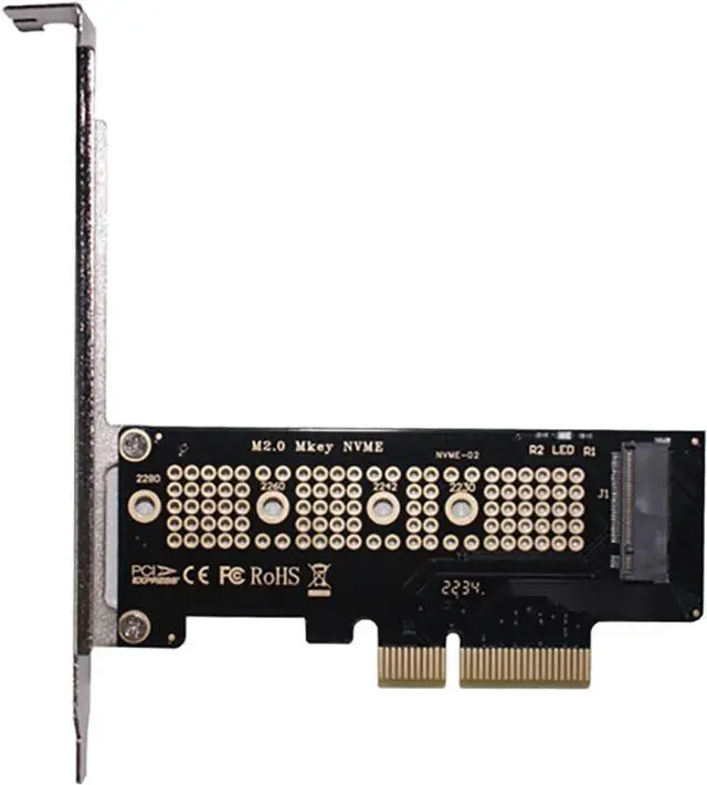 Main image of PCIe to M.2 NVMe SSD Adapter Card, PCI Express 4.0 X1/X4/X8/X16 Expansion Converter \u2013 Supports 2230/2242/2260/2280 M.2 NVMe Drives, Compatible with Windows, Linux, macOS (PCIE x4 to M.2)