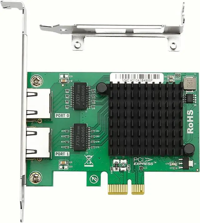 Main image of PCIe x1 to Dual RJ45 Gigabit Server Network Card PI30R21  High-Performance Ethernet Adapter Support SR-IOV, VMDq, VLAN, and Load Balancing, Compatible with Windows/Linux Servers