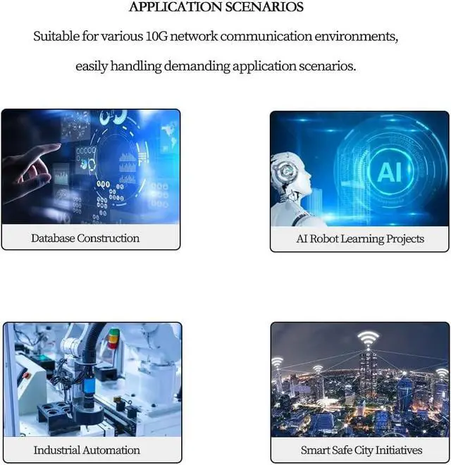 Alt view image 6 of 7 - PCIe x4 10G Network Card IO-PCE113-GLAN, AQC113 Chip 10G/5G/2.5G/1G RJ45 Ethernet Adapter, Compatible with Desktop PC, Server, NAS, and Soft Router Systems (Not Compatible with Apple System)