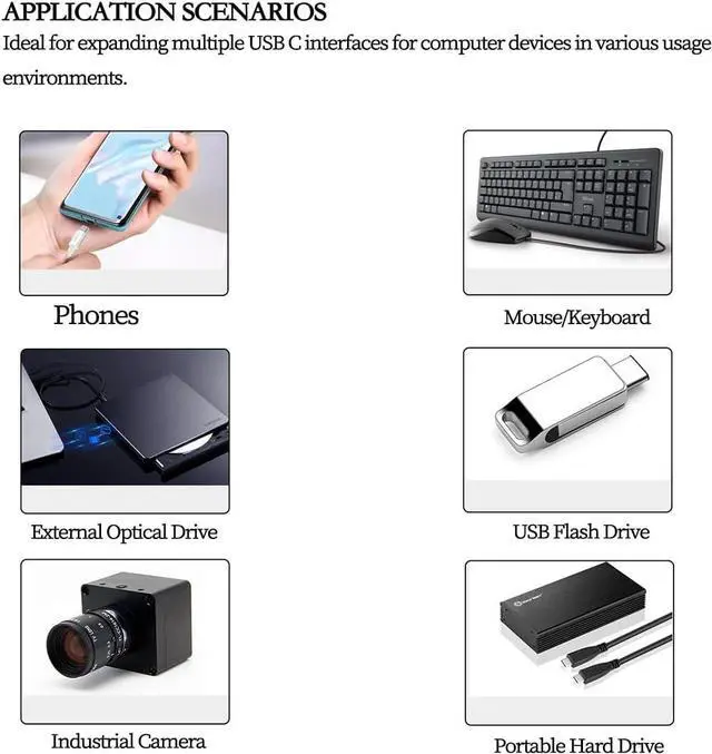 Alt view image 5 of 6 - M.2 (B+M Key) to Dual USB-C 10Gbps Expansion Card IO-M2F3142-2C, USB 3.2 Gen2 Adapter with 4-Pin Power, Compatible with Industrial Cameras, Live Streaming Devices, and High-Speed SSDs