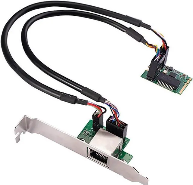 Main image of M.2 (Key A+E) to RJ45 Gigabit Ethernet Adapter 1000Mbps Wired Network Card, PCIe NGFF 2230 LAN Controller with Wake-on-LAN, Compatible with Windows/Linux/Mac OS
