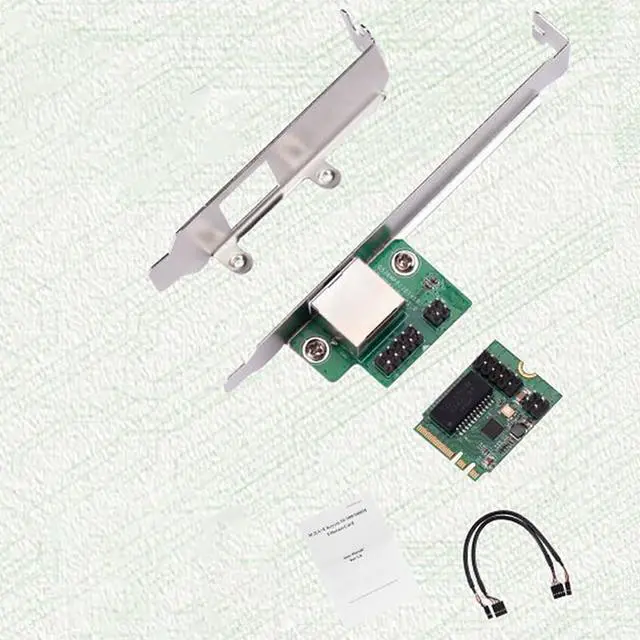 Alt view image 7 of 7 - M.2 (Key A+E) to RJ45 Gigabit Ethernet Adapter 1000Mbps Wired Network Card, PCIe NGFF 2230 LAN Controller with Wake-on-LAN, Compatible with Windows/Linux/Mac OS