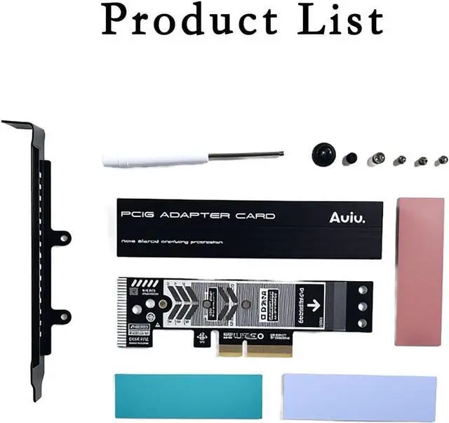 Alt view image 4 of 4 - PCIe 5.0 X4 M.2 NVMe SSD Expansion Card for 1U Host, 128Gbps High Speed Adapter with Aluminum Alloy Heatsink, Gold-Plated PCB, Compatible with PCIe 4.0/3.0 Motherboards AU-DSBX4