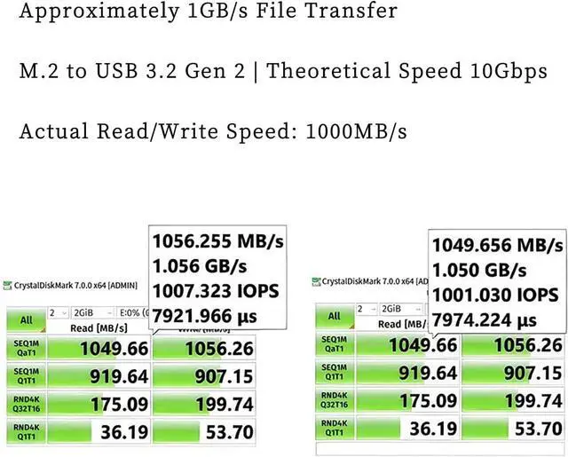 Alt view image 4 of 6 - NVMe SSD Adapter Board  UR108 M.2 to USB 3.2 Gen2 Converter, 10Gbps Transfer Speed, RTL9210CN Controller, Wide System Compatibility, Plug and Play