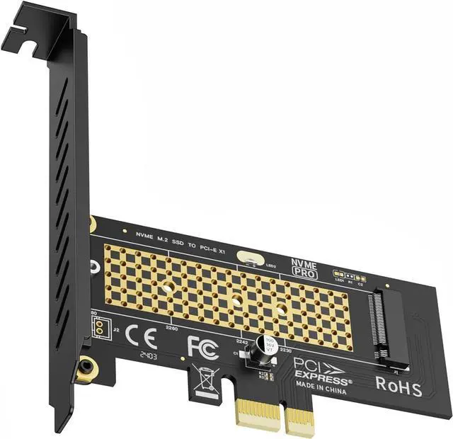 Main image of PCIE to M.2 NVMe B+M Key Expansion Card High Speed Support NVMe 2230 2240 2260 2280 SSD Support PCIe X4 X8 X16 (PCIe4.0 x1 Card)