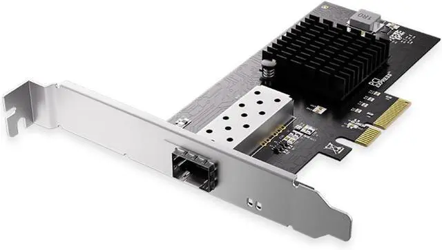 Main image of 10Gbps Single-Port SFP+ PCIe 3.0 x4 Network Adapter Card  Desktop Server Expansion with 82599 Chipset, Compatible with Windows/Linux/VMware