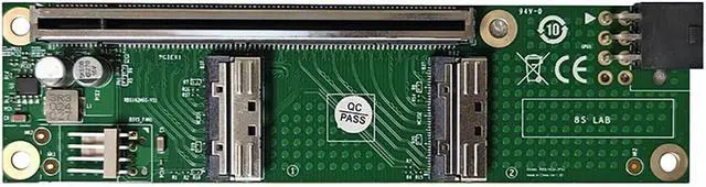 Main image of PCIe 5.0 x16 to Dual MCIO 8i Adapter Splitter Card/with Full-Speed Base / 50cm MCIO Cable \u2013 External GPU Expansion, High-Speed Data Transfer (x16 Full-Speed Base)