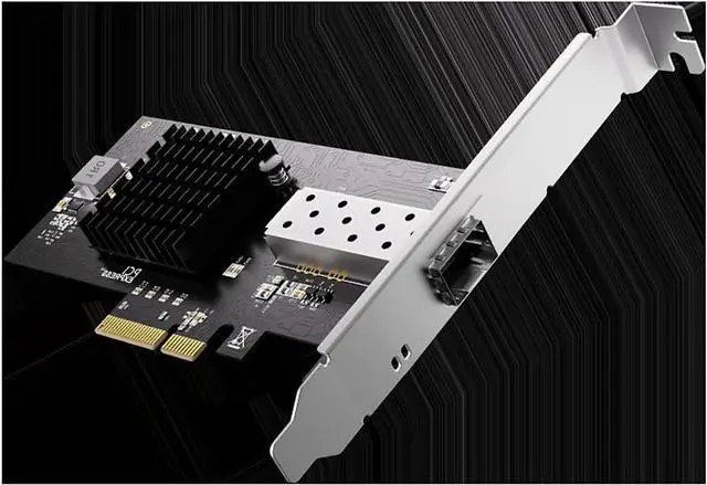 Alt view image 5 of 6 - 10Gbps Single-Port SFP+ PCIe 3.0 x4 Network Adapter Card  Desktop Server Expansion with 82599 Chipset, Compatible with Windows/Linux/VMware