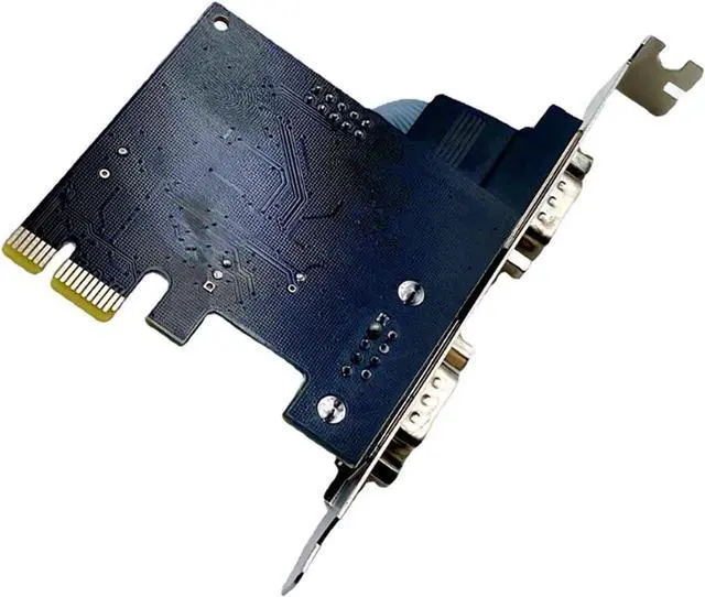 Alt view image 2 of 2 - WCH382L PCIe x1 to Dual RS232 Serial Port Card/Parallel +Serial Port Adapter for POS, ATM, Industrial Automation  Compatible with Windows & Linux (Serial + Parallel Port Port)