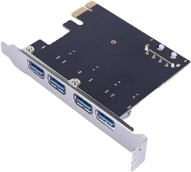 Alt view image 4 of 5 - PCIe 3.0 X1 to USB 3.0 Expansion Card  4-Port USB High-Speed Internal Adapter for Desktop PCs, PCI Express to USB 3.0 Hub
