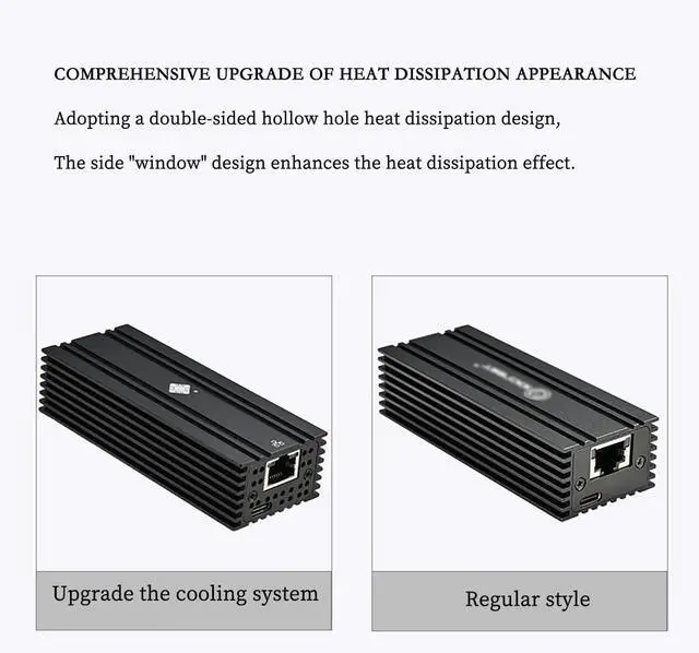 Alt view image 7 of 7 - I0-HTB1131-GLAN USB4 to 10G RJ45 Network Card  Single-Port Ethernet Adapter  Compatible with Thunderbolt 3 4 5