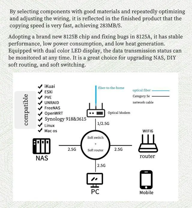 Alt view image 3 of 7 - PCIe X4 Quad-Port 2.5G Ethernet Network Card  RJ45 LAN Ports, High-Speed Adapter for Servers, Soft Routers, Gaming PCs  Compatible with Windows/Linux/ESXi/Unraid/PVE