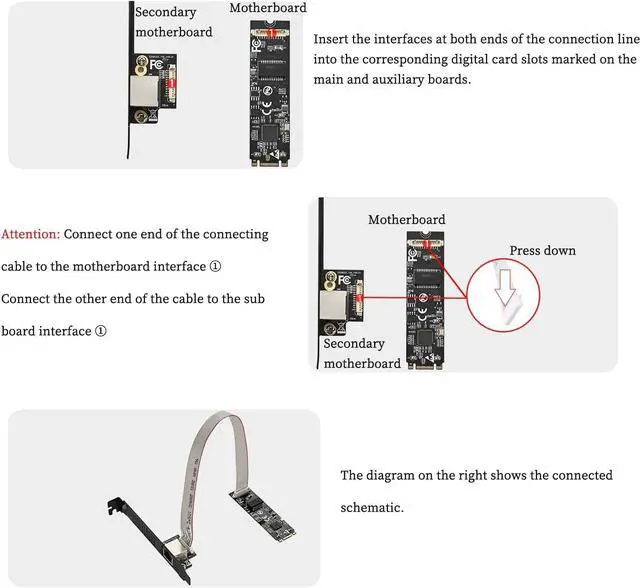 Alt view image 4 of 7 - M.2 B+MKey to 5G RJ45 Net Work Card PXE Diskless Boot Net Work Adapter for Desktops, Servers, NAS Soft Routing IO-M2F8126-GLAN