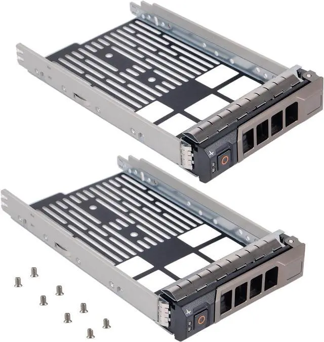 Main image of 2 Pack Hard Drive Tray Caddy KG1CH 0KG1CH HDD Caddy 3.5 Hard Drive Bracket SSD Tray Compatible with D-ELL PowerEdge R430 R530 R630 R730 T430 T630 T440 R420 R520 R620 R720 T420 T620 R510 R710 T410 T610 - OEM