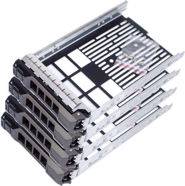 Main image of Pack-4, Hard Drive Tray Caddy for D-ELL Poweredge Series 11/12/13 Generation Models 3.5" SAS/SATA R320 R430, R530, R730, T430, T630, R420, R520, R720, T420, T620, R410, R510, R710, T410, T610 T710 - OEM