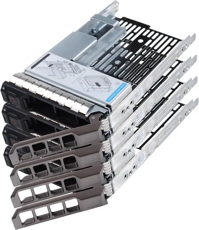 Main image of Heretom 3.5" Drive Tray Caddy with 2.5" HDD Adapter Compatible with D-ELL PowerEdge Servers R430 T430 R530 T630 R730 R930 R420 T420 R520 T620 R720 R410 R415 T410 5510 R515 T610 R710 T710, 4 Pack - OEM