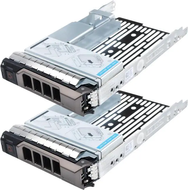 Main image of 3.5" Hard Drive Tray Caddy with 2.5" Drive Adapter Compatible with D-ELL PowerEdge Servers R430 T430 R530 T630 R730 R930 R420 T420 R520 T620 R720 R410 R415 T410 5510 R515 T610 R710 T710, 2 PACK - OEM