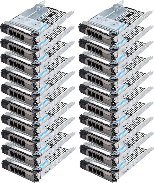 Main image of 20-Pack 3.5" Hard Drive Tray Caddy with 2.5" Drive Adapter Compatible with D-ELL PowerEdge Servers R430 T430 R530 T630 R730 R930 R420 T420 R520 T620 R720 R410 R415 T410 5510 R515 T610 R710 T710 - OEM