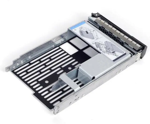 Alt view image 4 of 5 - Heretom 3.5" Drive Tray Caddy with 2.5" HDD Adapter Compatible with D-ELL PowerEdge Servers R430 T430 R530 T630 R730 R930 R420 T420 R520 T620 R720 R410 R415 T410 5510 R515 T610 R710 T710, 4 Pack - OEM