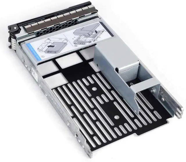 Alt view image 5 of 5 - Heretom 3.5" Drive Tray Caddy with 2.5" HDD Adapter Compatible with D-ELL PowerEdge Servers R430 T430 R530 T630 R730 R930 R420 T420 R520 T620 R720 R410 R415 T410 5510 R515 T610 R710 T710, 4 Pack - OEM