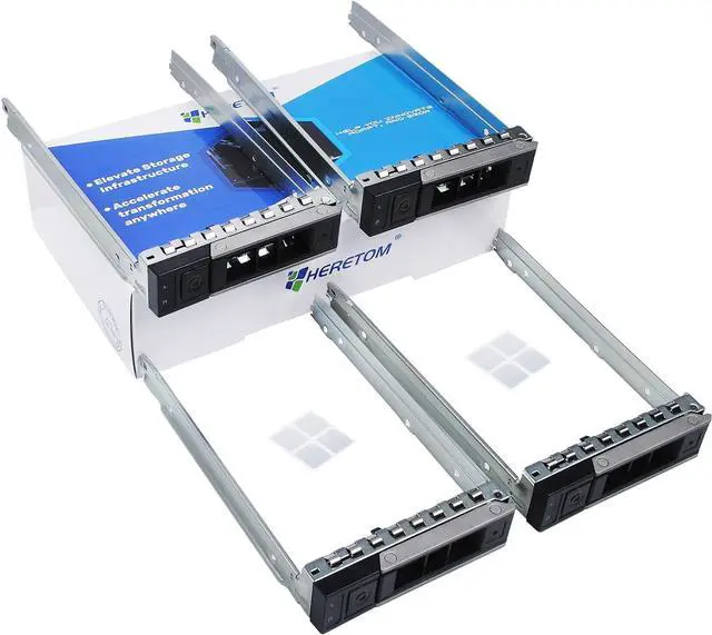 Alt view image 6 of 6 - Hard Drive Tray Caddy X7K8W 0X7K8W SSD Bracket 3.5 Hard Drive Bracket HDD Caddy Compatible with D-ELL PowerEdge 16th/15th/14th Gen T560 R660 R760 R6615 R250 R350 R450 R550 R650 R750 R6515 R7515,4 Pack - OEM
