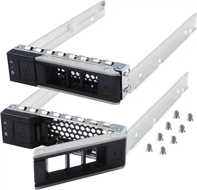 Main image of Hard Drive Tray Caddy 3.5 SSD Caddy X7K8W Hard Drive Bracket Compatible for D-ELL PowerEdge 14-16th R7415 R740 R640 R540 R440 R750 R650 R550 R450 R760 R7615 R7625 R660 R6615, 2 Pack - OEM