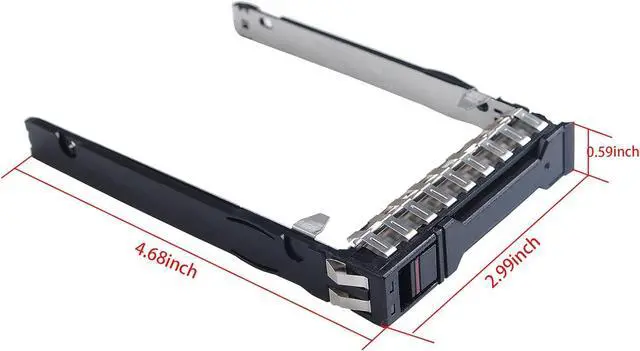 Alt view image 2 of 6 - SSD Mounting Bracket 2.5" Hard Drive Caddy P22892 P22892-001 Compatible for H-P Proliant DL325 DL385 Gen10/G10 Plus v2 Server, HDD Holder with 4 Mount Screws - OEM