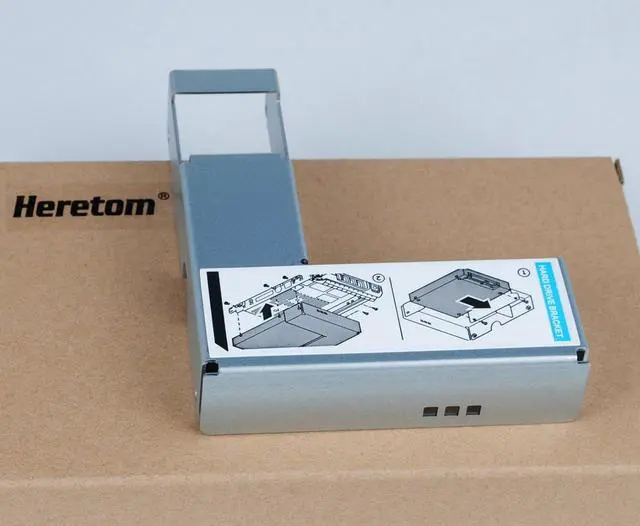 Alt view image 4 of 7 - Heretom 3.5" to 2.5" HDD Bracket Caddy Adapter 09W8C4 0Y004G 0G302D 0X968D for D-ELL X7K8W/Y796F/KG1CH/F238F/F9541 Tray - OEM