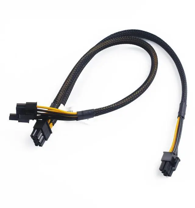 Alt view image 4 of 5 - Heretom New for D-ELL Split GPU Power Adapter Cable 8Pin to 6Pin and 8Pin N08NH 9H6FV J30DG PowerEdge R720 R730 R7910 - OEM