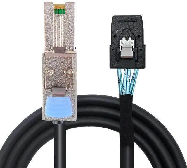Main image of Heretom External Mini SAS 28AWG Male 26Pin SFF-8088 to Internal Mini SAS Male 36Pin SFF-8087 Data Cable 1M 3.3feet - OEM