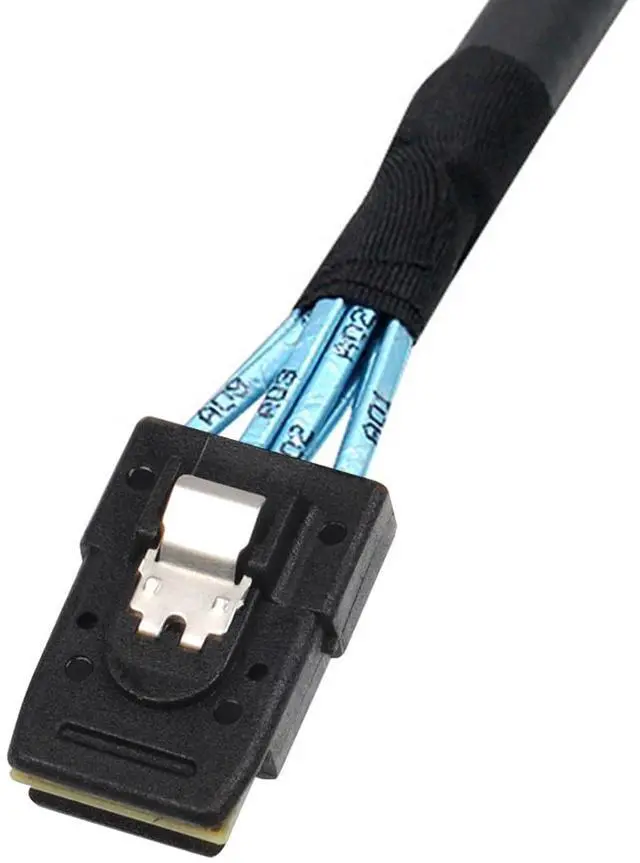 Alt view image 4 of 5 - Heretom External Mini SAS 28AWG Male 26Pin SFF-8088 to Internal Mini SAS Male 36Pin SFF-8087 Data Cable 1M 3.3feet - OEM